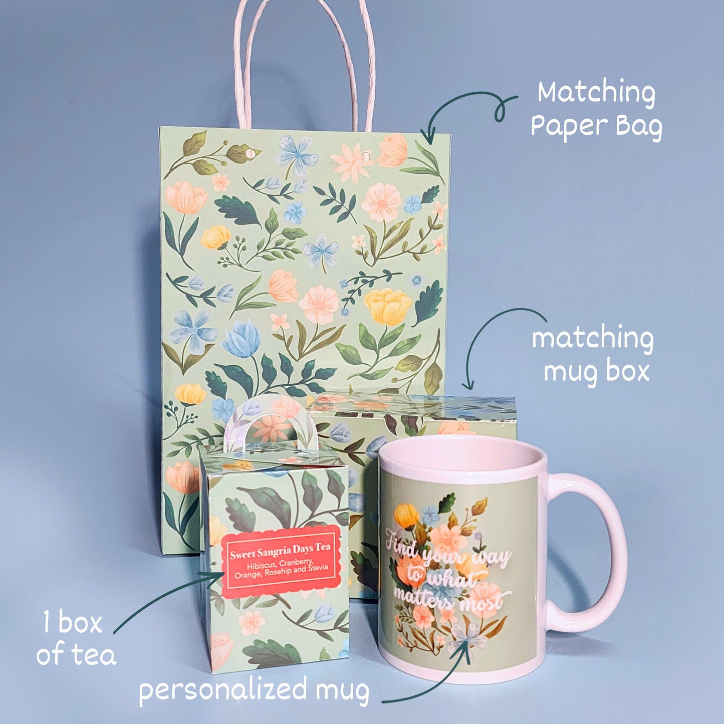 Sage and Petals Gift Bag 1