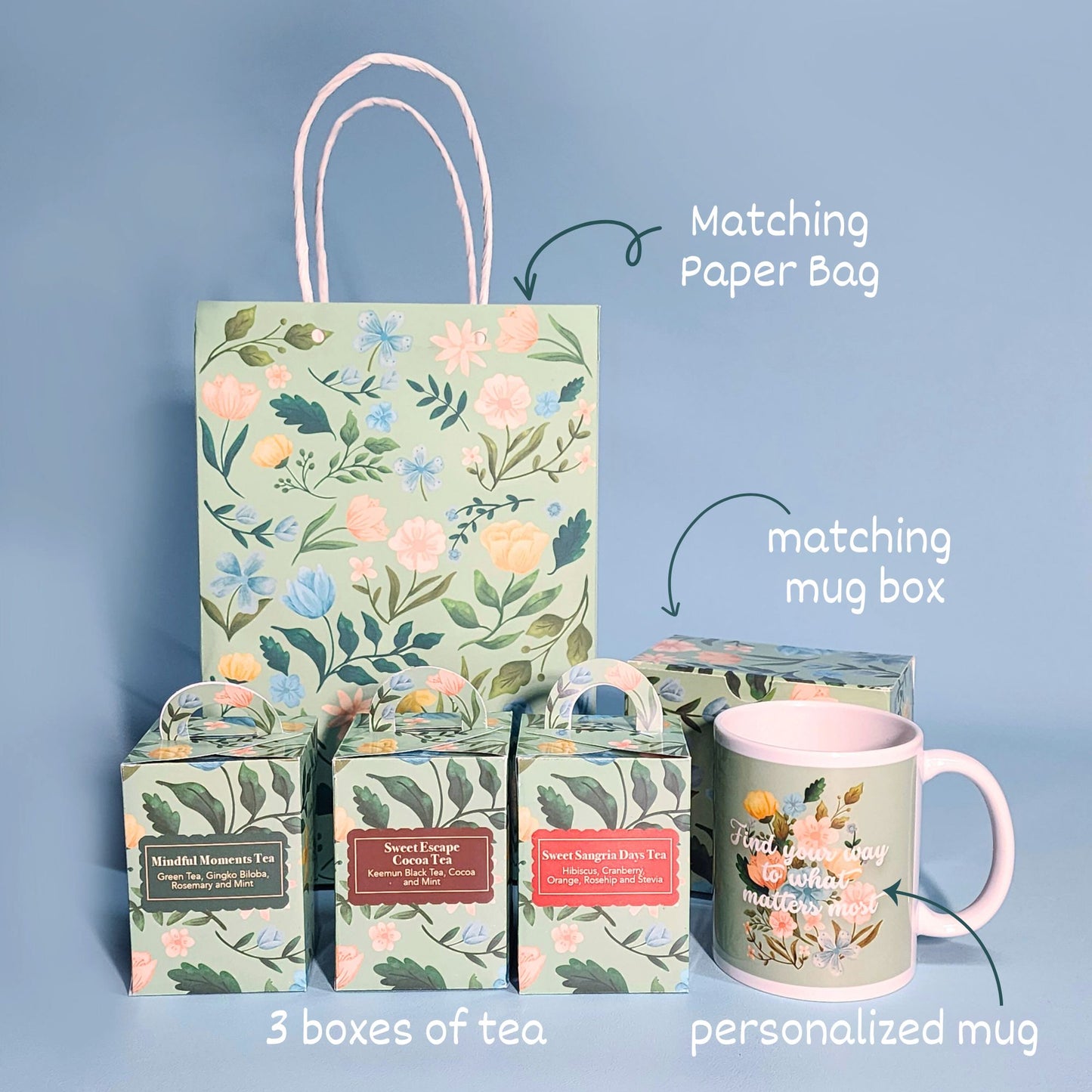 Sage and Petals Gift Bag 3