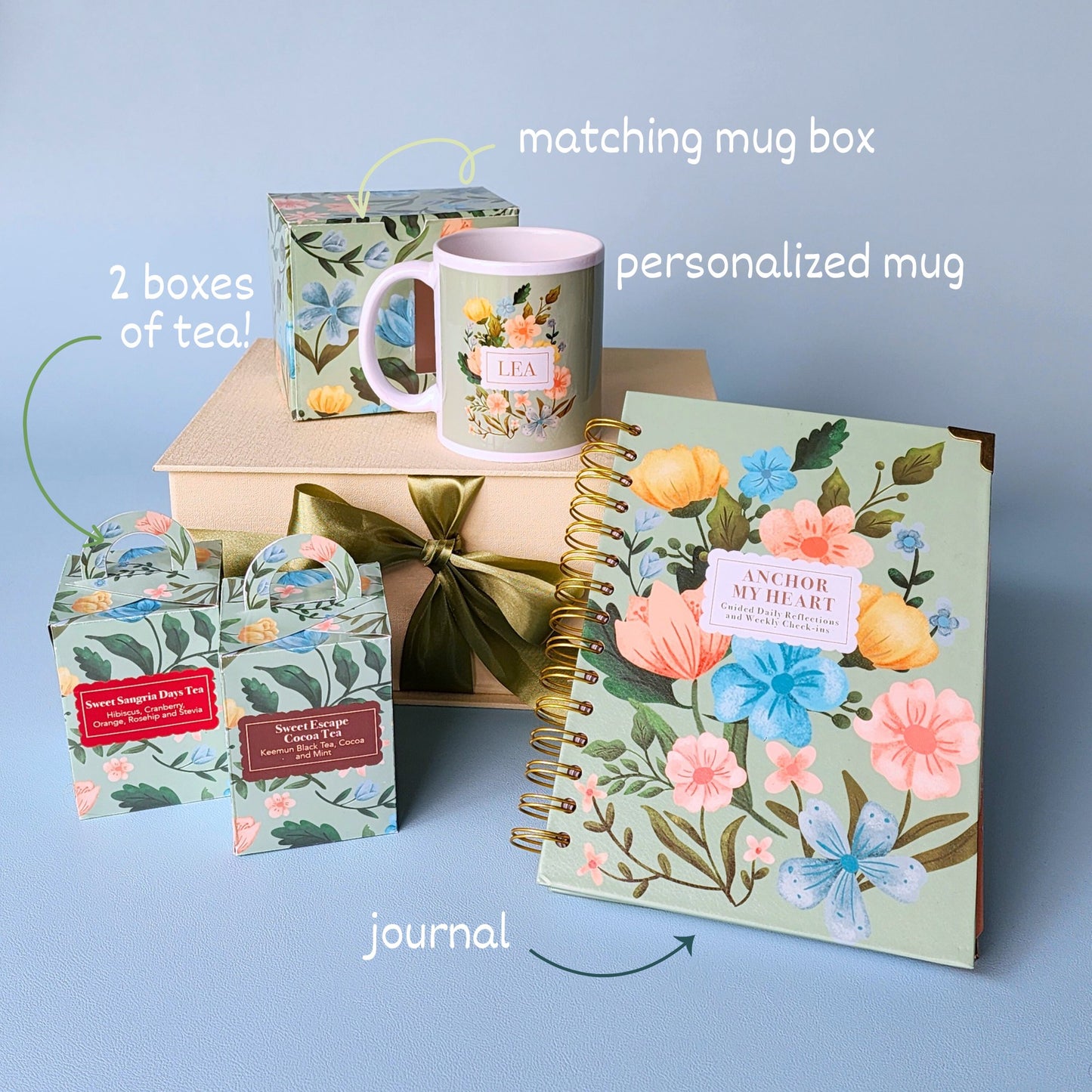 Sage and Petals Journal Gift Box 2